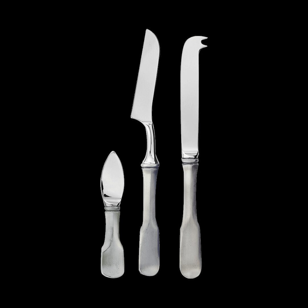 Match Pewter Olivia Cheese Knife Set Cheese Server