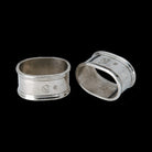 Match Pewter Oval Napkin Ring, Pair