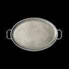 Match Pewter Oval Tray with Handles, Medium
