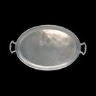 Match Pewter Oval Tray with Handles, XL