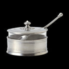 Match Pewter Parmesan Dish with Spoon Condiment Pot