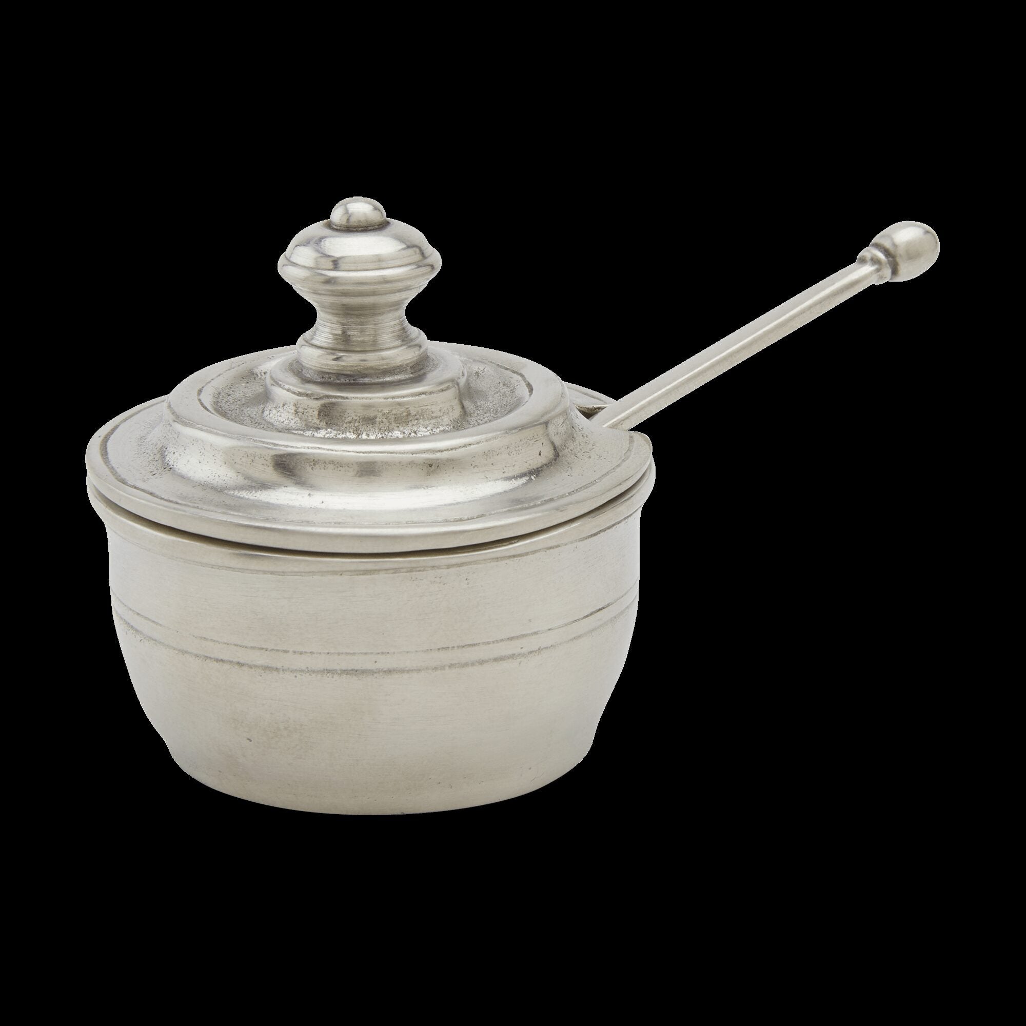 Match Pewter Piccolo Salt Cellar with Lid & Spoon Salt & Pepper Shaker Set