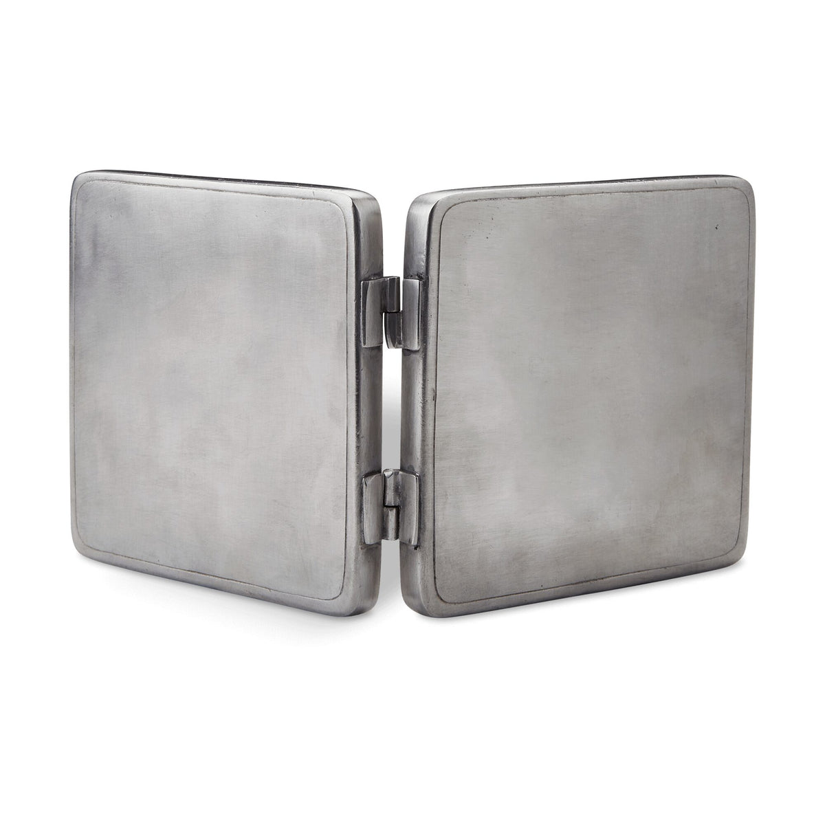 Match Pewter Piemonte Peltro Oval Double Frame, alternate view