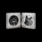 Match Pewter Piemonte Peltro Round Double Frame