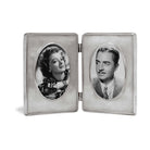 Match Pewter Piemonte Velluto Oval Double Frame, alternate view