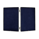 Match Pewter Piemonte Velluto Oval Double Frame, alternate view