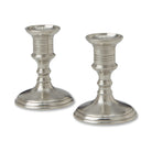 Match Pewter Prato Candlesticks Small, Pair Candlestick Holder, alternate view
