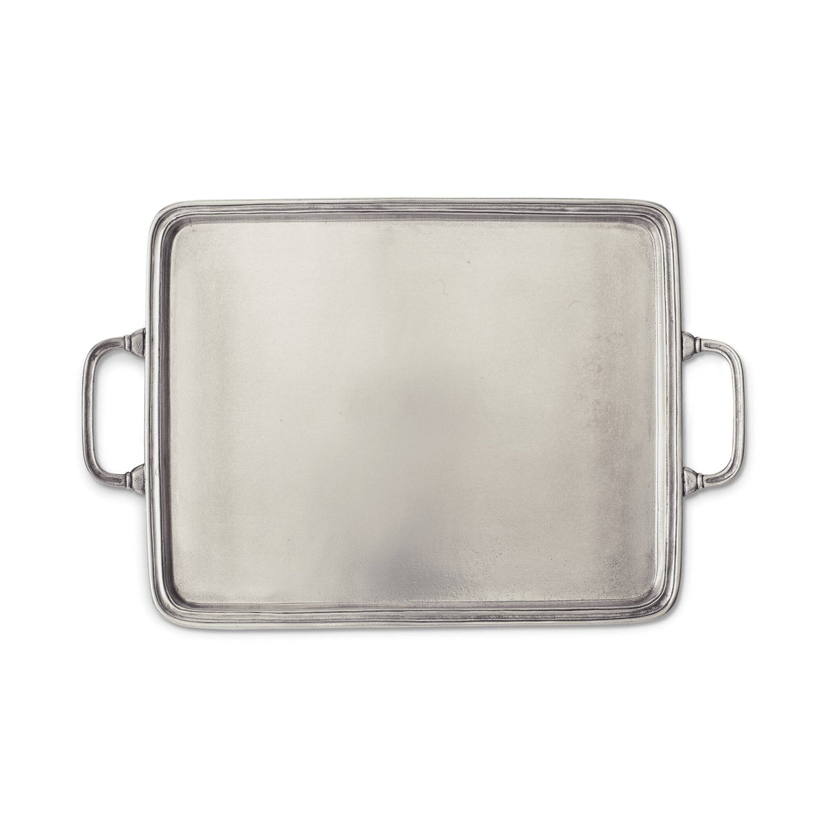 Match Pewter Rectangle Tray with Handles, alternate view