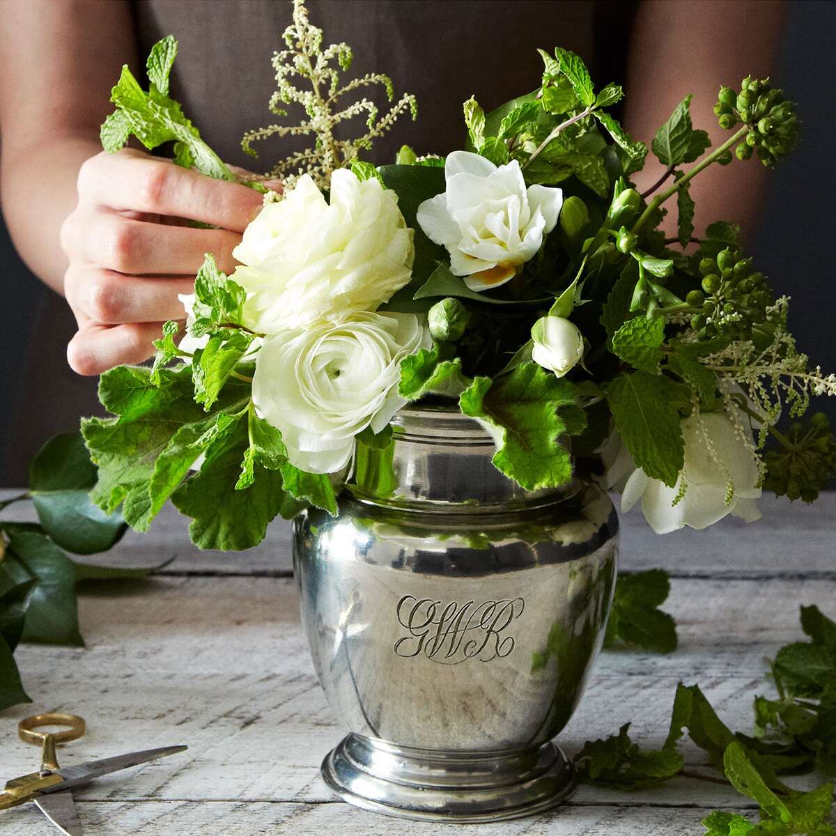 Match Pewter Rimmed Vase, alternate view
