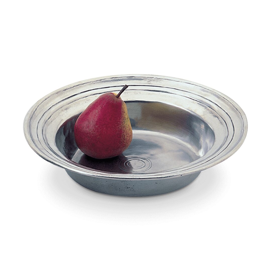 Match Pewter Round Incised Bowl, alternate view