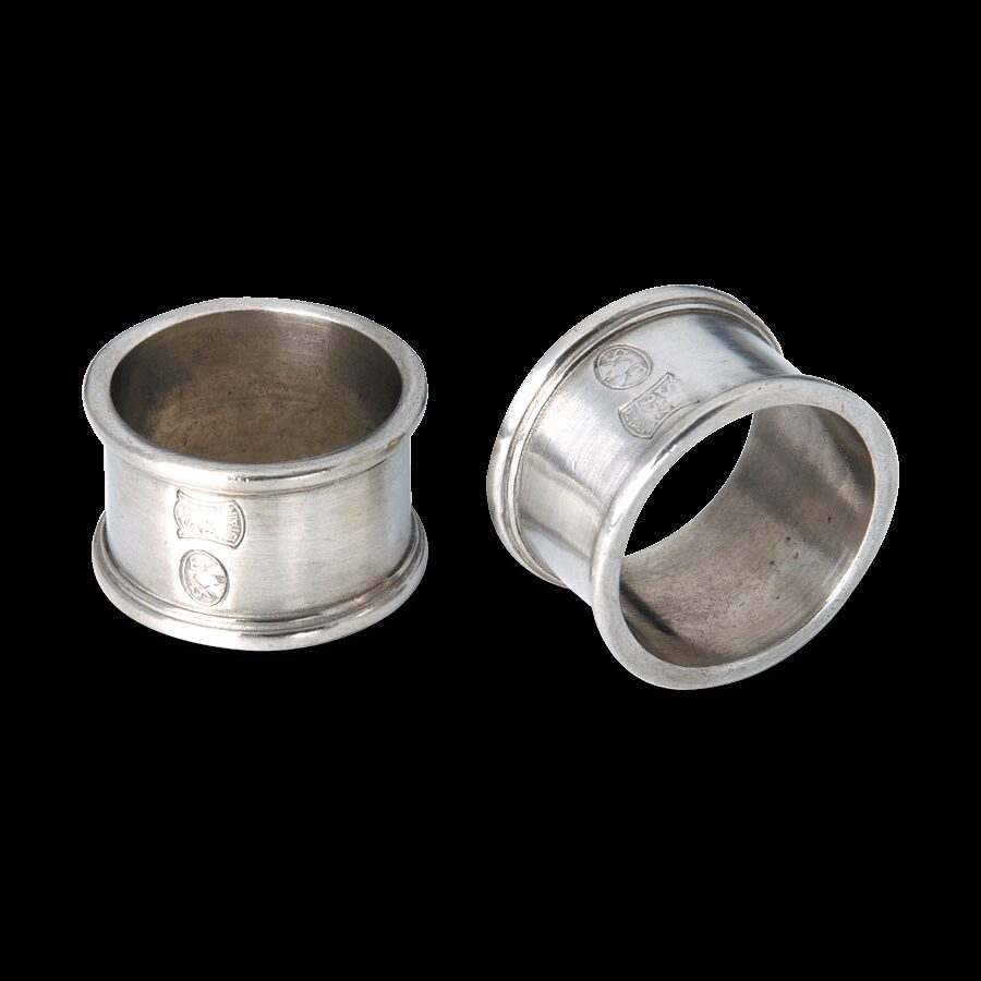 Match Pewter Round Napkin Ring, Pair