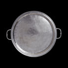 Match Pewter Round Tray with Handles — Large