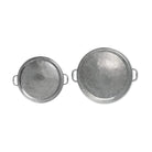 Match Pewter Round Tray with Handles, alternate view