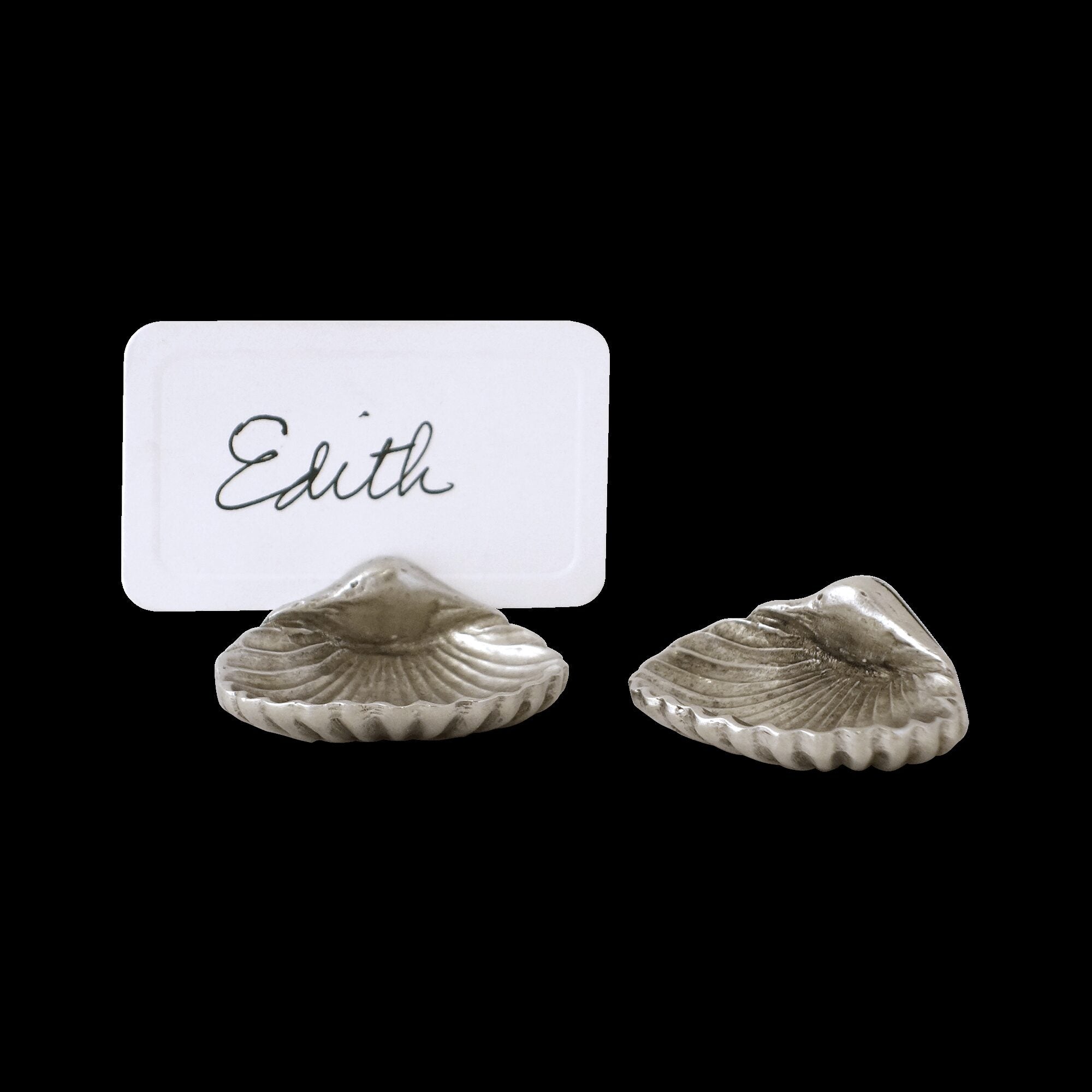 Match Pewter Shell Place Card Holder