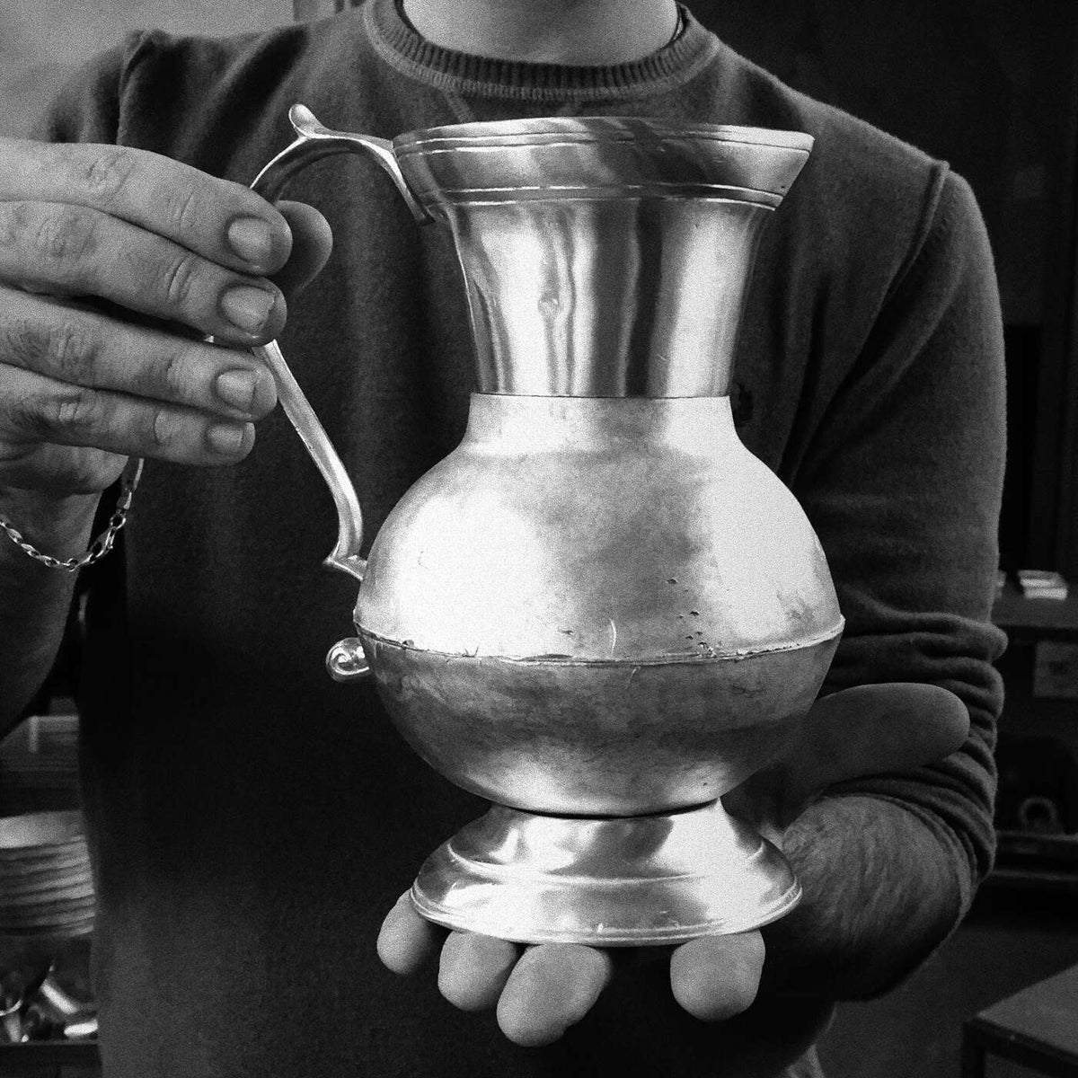 Match Pewter Small Pitcher, alternate view