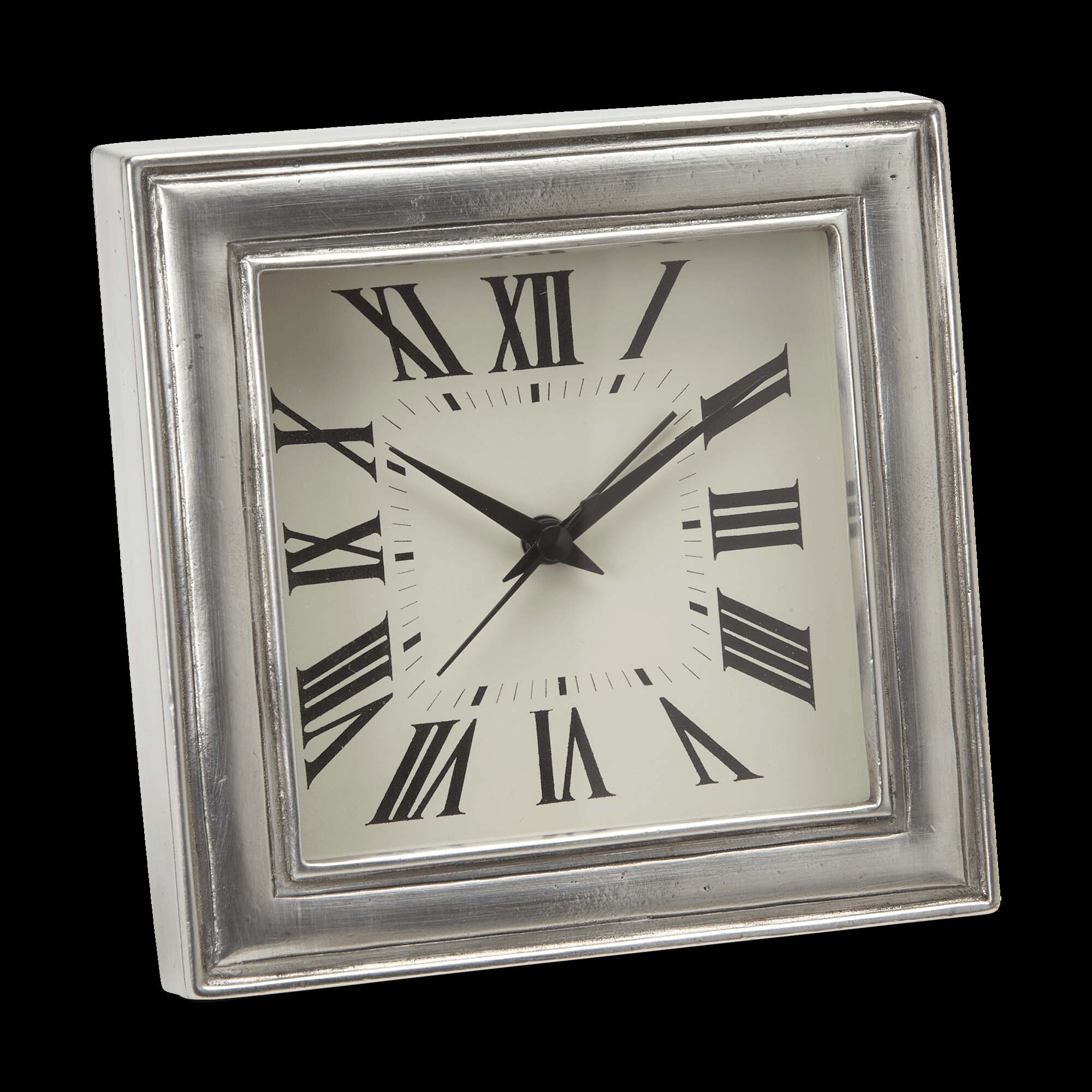 Match Pewter Square Alarm Clock