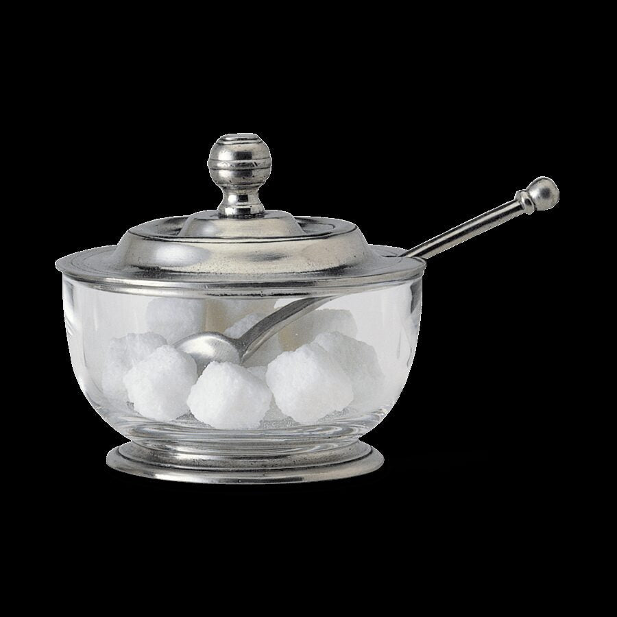 Match Pewter Sugar Bowl with Spoon