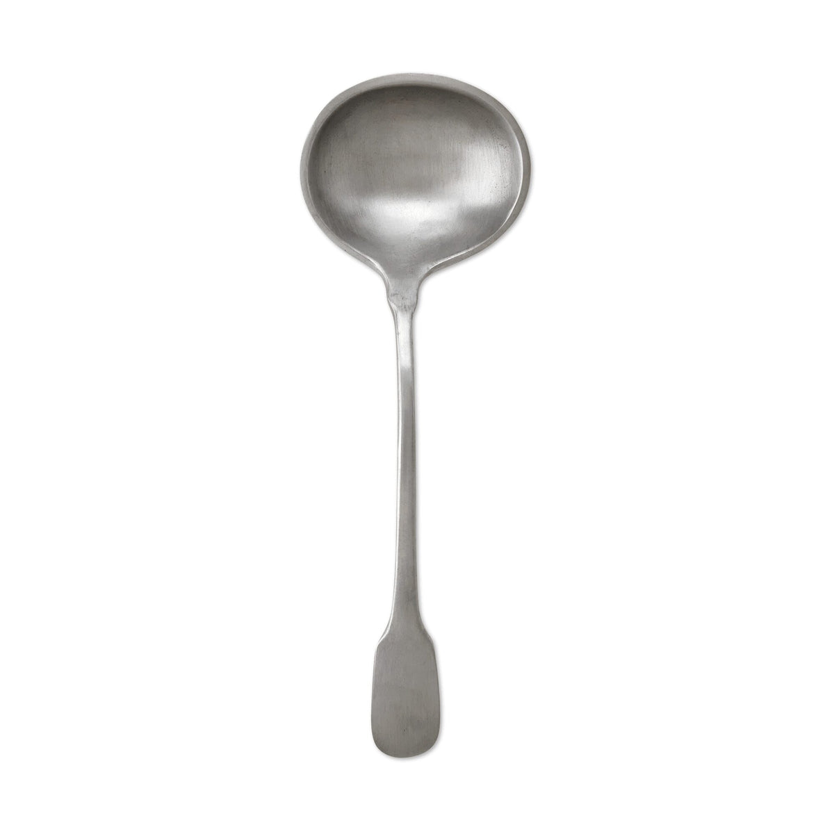 Match Pewter tapered handle gravy spoon in hand-finished pewter