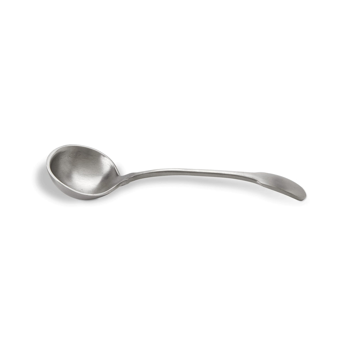 Match Pewter tapered handle gravy spoon, alternate view