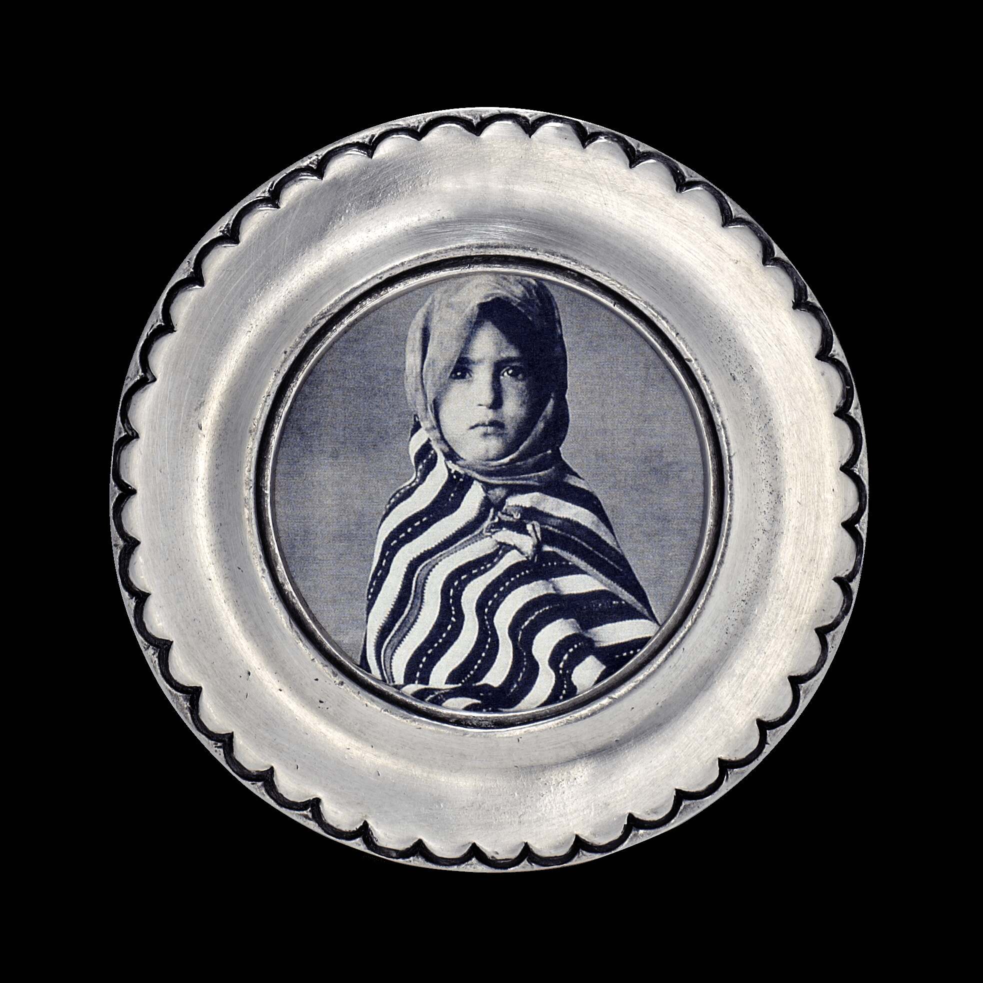 Match Pewter Trentino Round Frame, Small