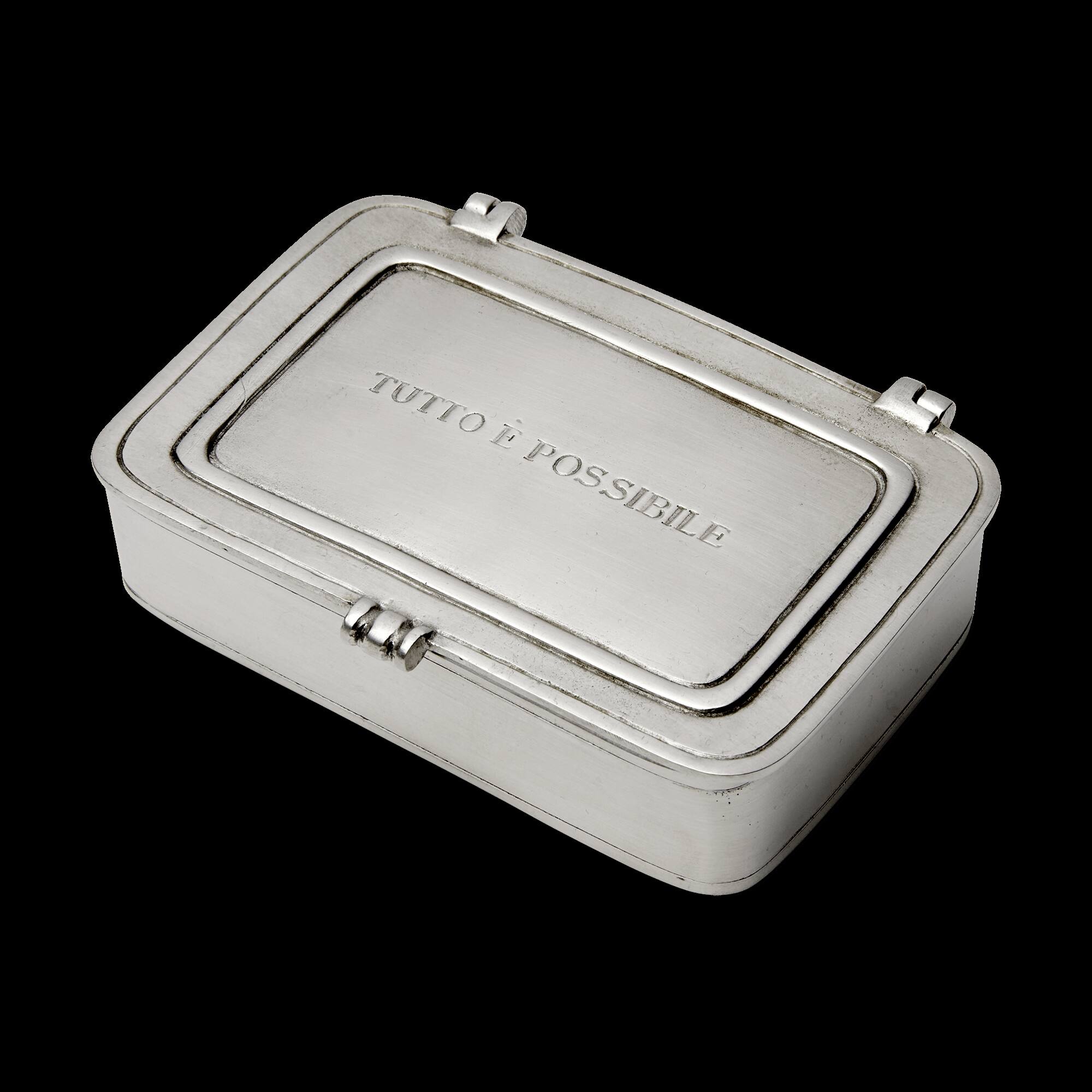 Match Pewter “Tutto È Possibile” Box — Large