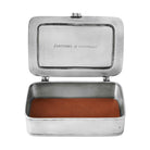 Match Pewter “Tutto È Possibile” Box — Small, Brown Leather Insert