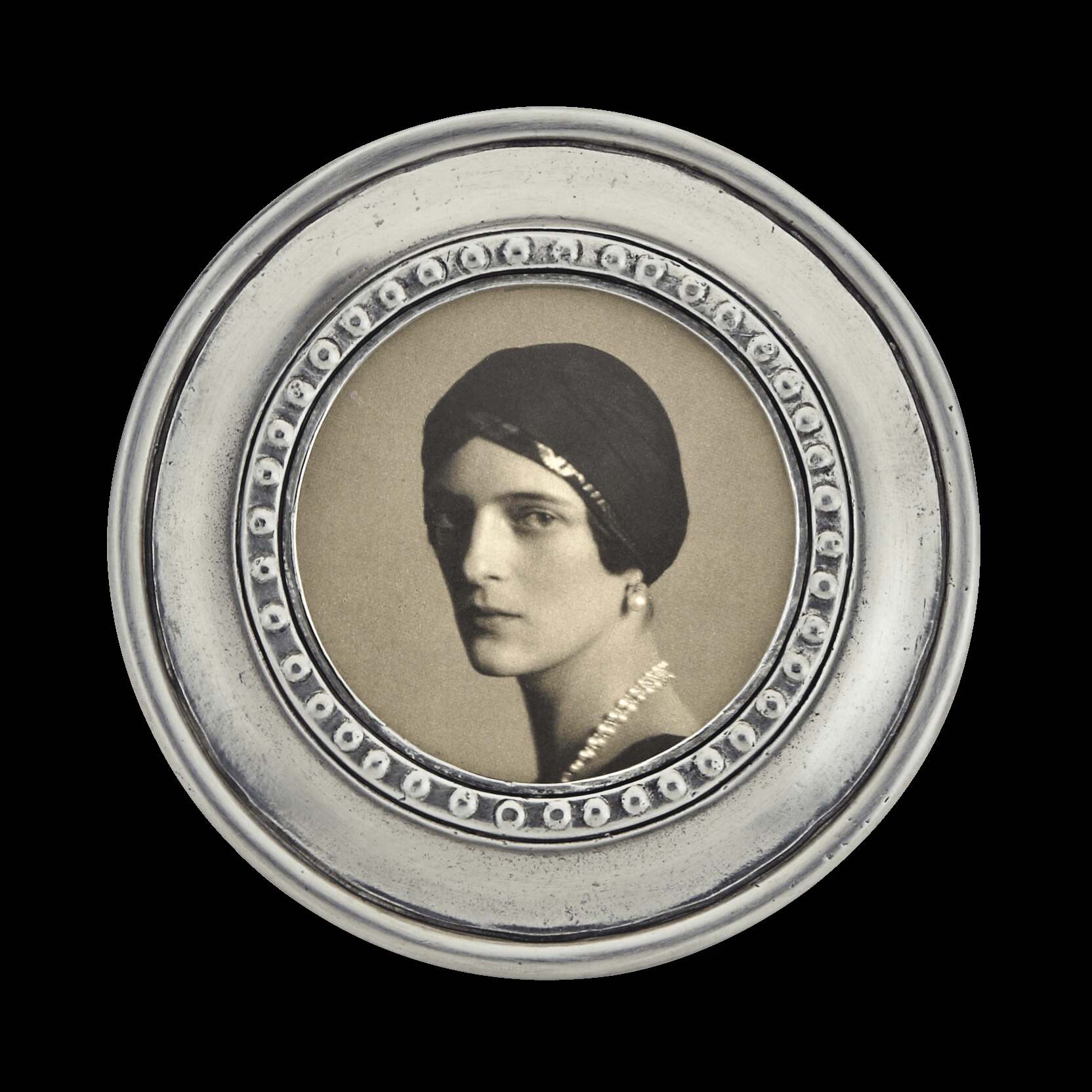 Match Pewter Veneto Round Frame, Small