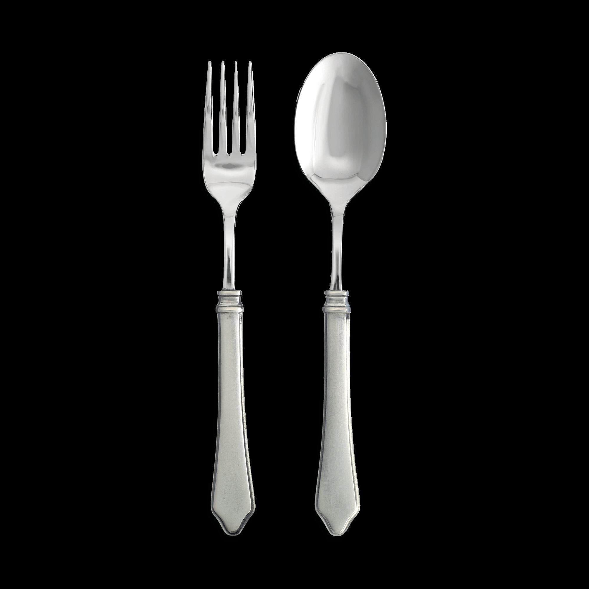 Match Pewter Violetta Serving Fork & Spoon Set — Serving Spoon