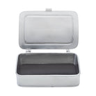 Match Pewter “XOXO” Box — Small, Black Leather Insert