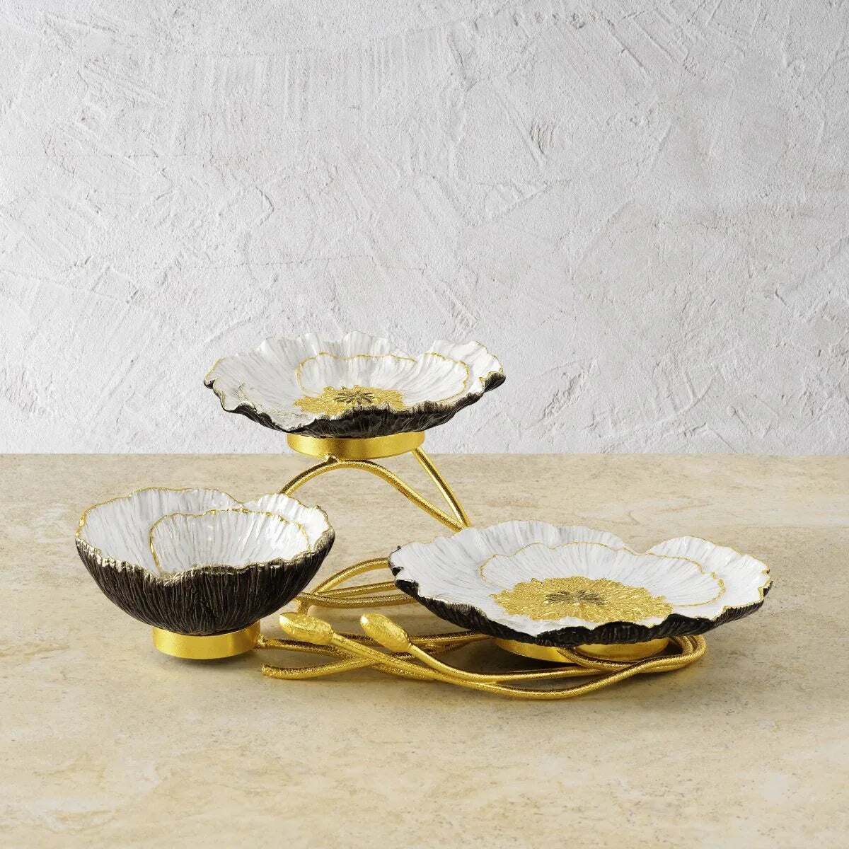 Michael Aram Anemone 3-Tier Dish Serving Bowl, alternate view