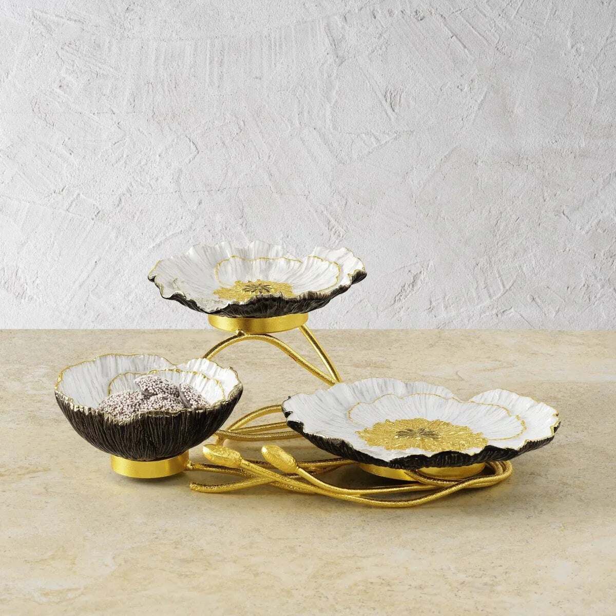 Michael Aram Anemone 3-Tier Dish Serving Bowl, alternate view