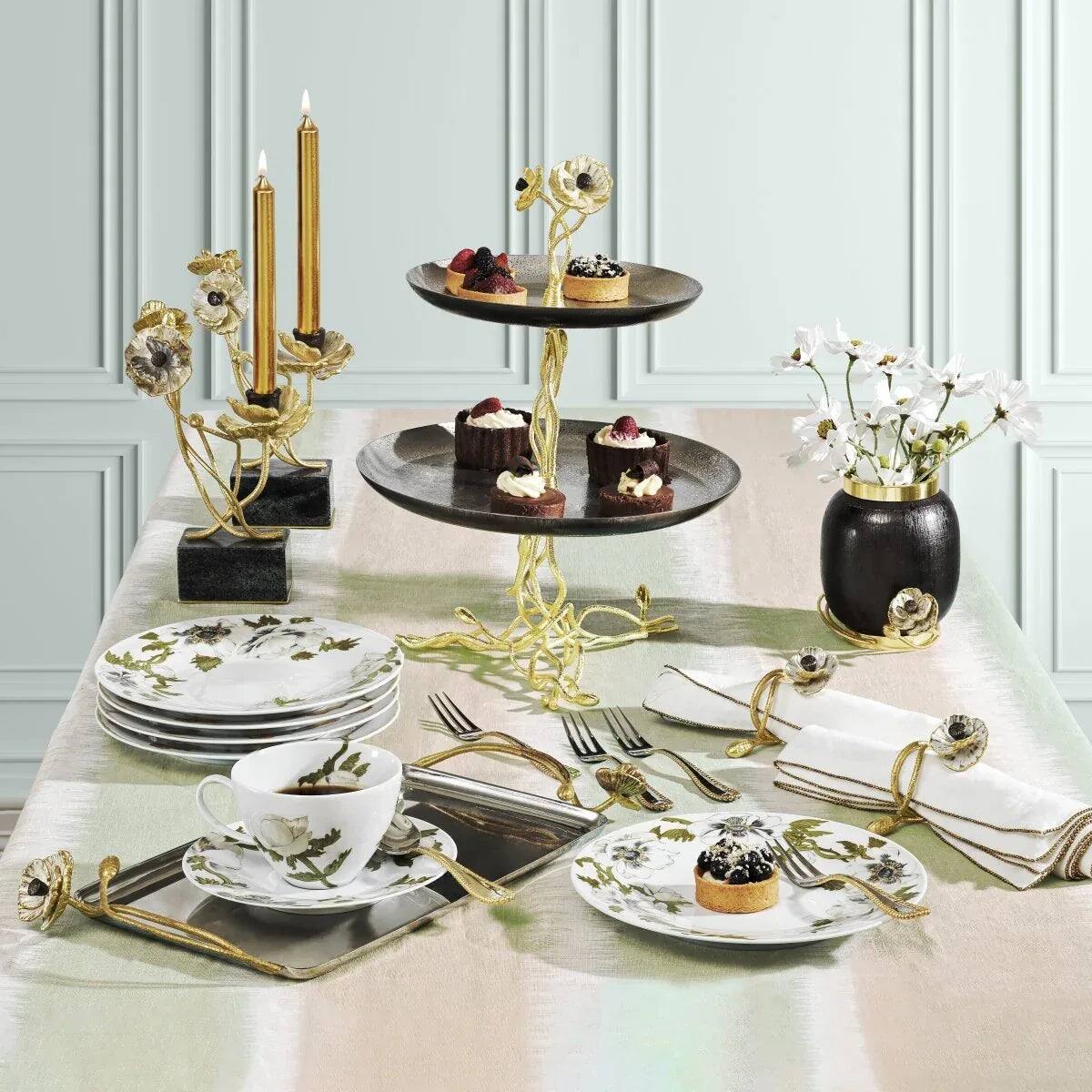 Michael Aram Anemone Napkin Ring Set, alternate view