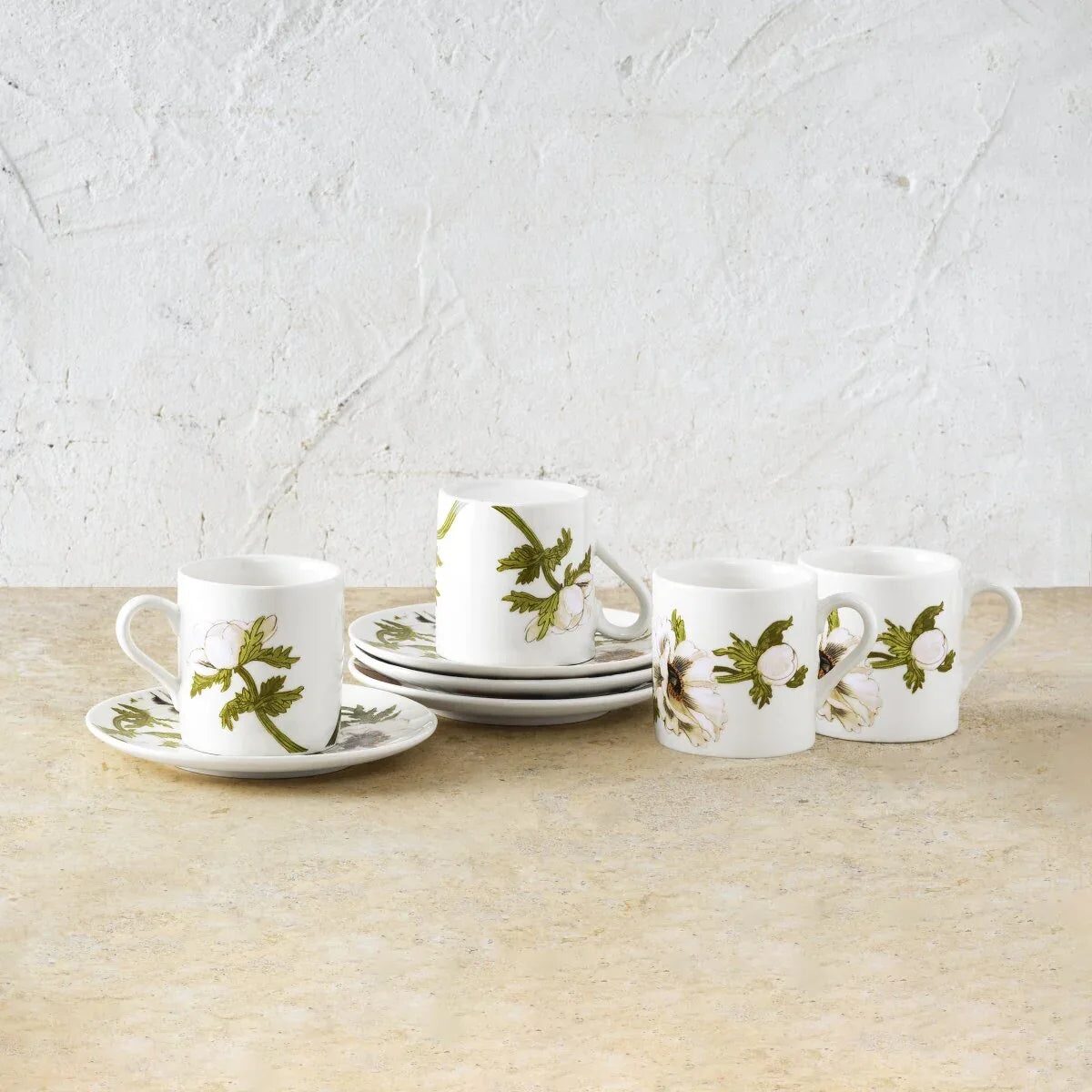 Michael Aram Anemone Painted Demitasse Set of 4 Demitasse Cup, alternate view