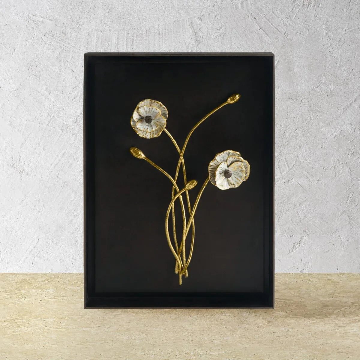 Michael Aram Anemone Shadow Box Wall Sculpture, alternate view