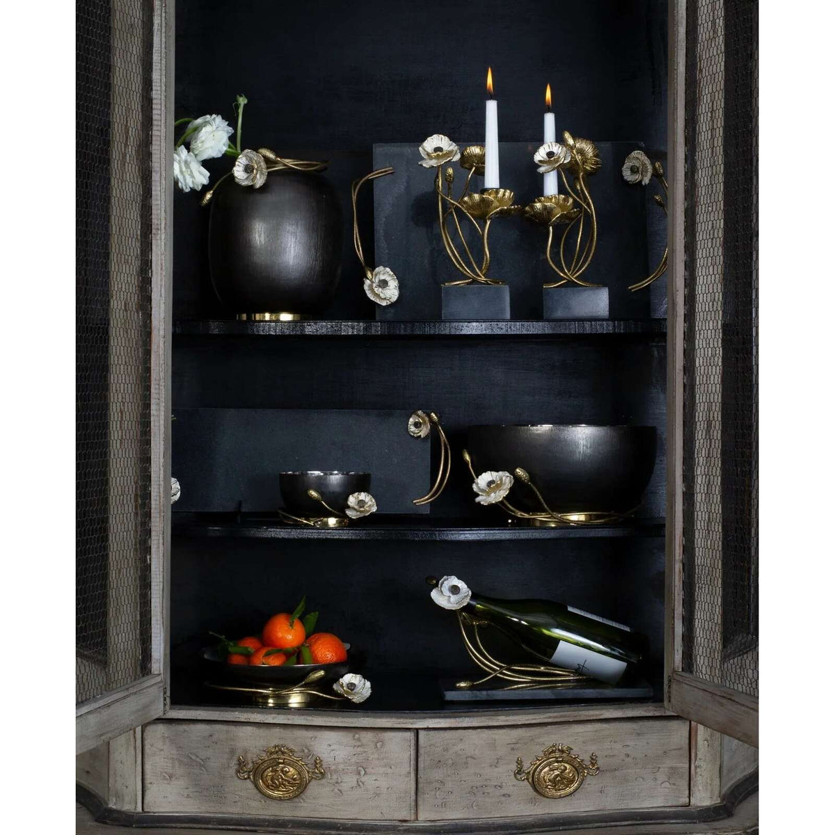 Michael Aram Anemone Wine Rest Wine Bottle Holder, alternate view