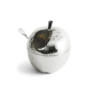 Michael Aram Apple Honey Pot with Spoon Nickelplate, alternate view
