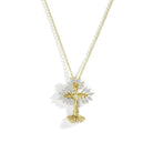 Michael Aram Armenian Tree of Life 25mm Cross Pendant Necklace with Diamonds - Small - Gold
