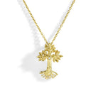 Michael Aram Armenian Tree of Life 33mm Cross Pendant Necklace with Diamonds