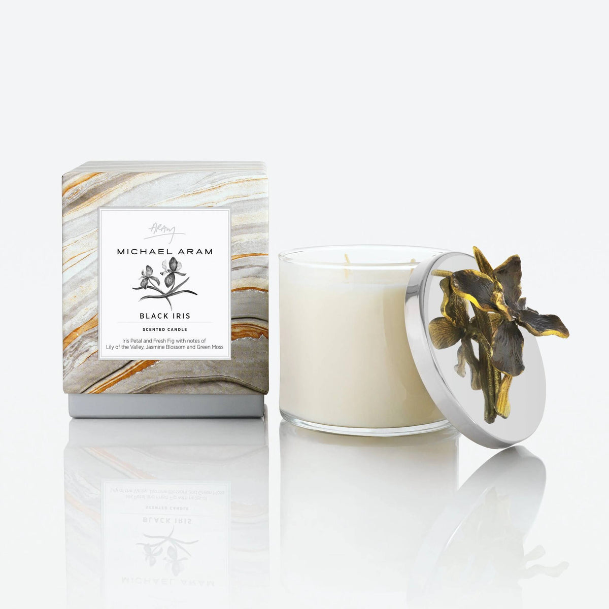 Michael Aram Black Iris Scented Candle, 13.5 Oz., alternate view