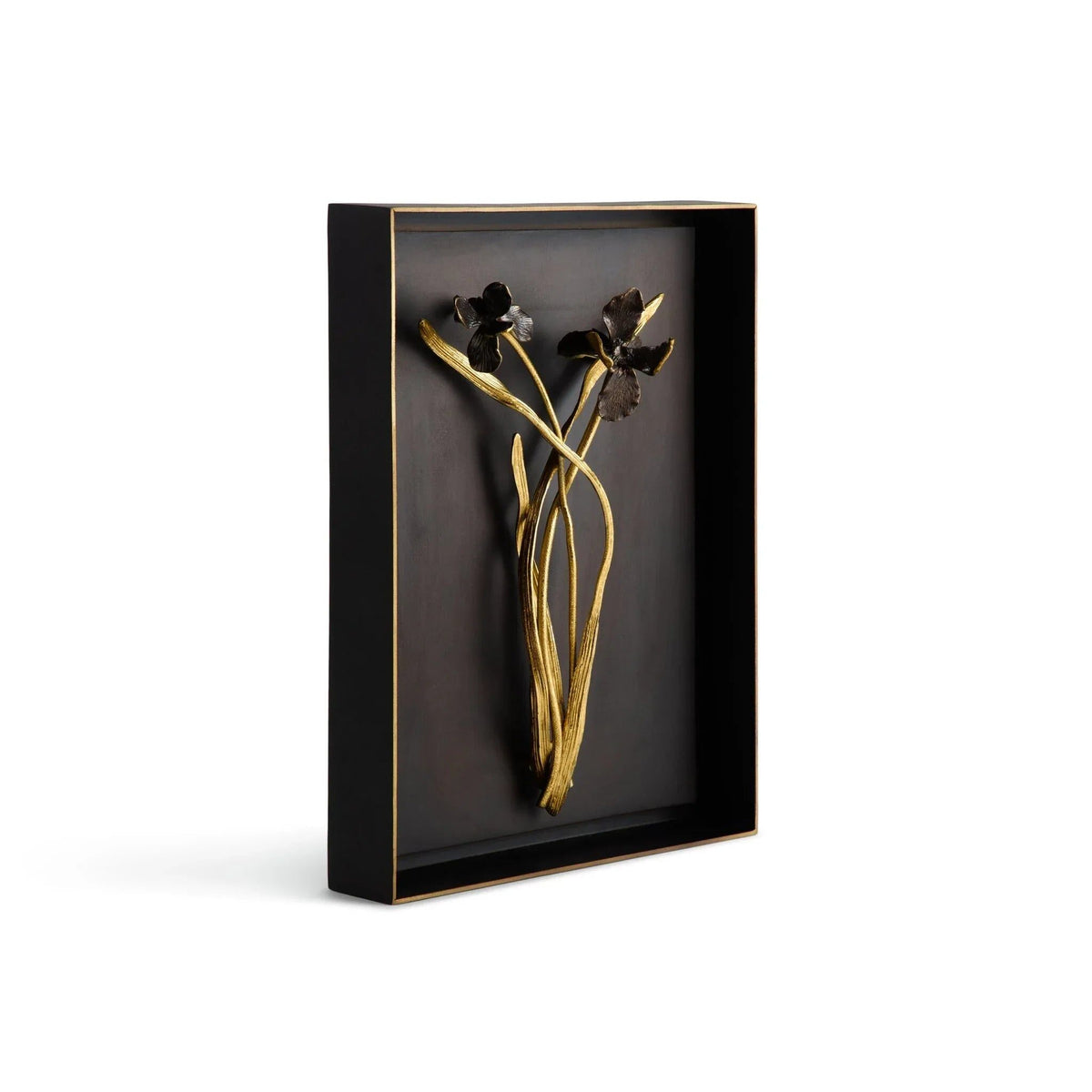 Michael Aram Black Iris Shadow Box Wall Sculpture, alternate view