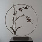 Michael Aram Black Orchid 22" Moon Gate Sculpture, alternate view
