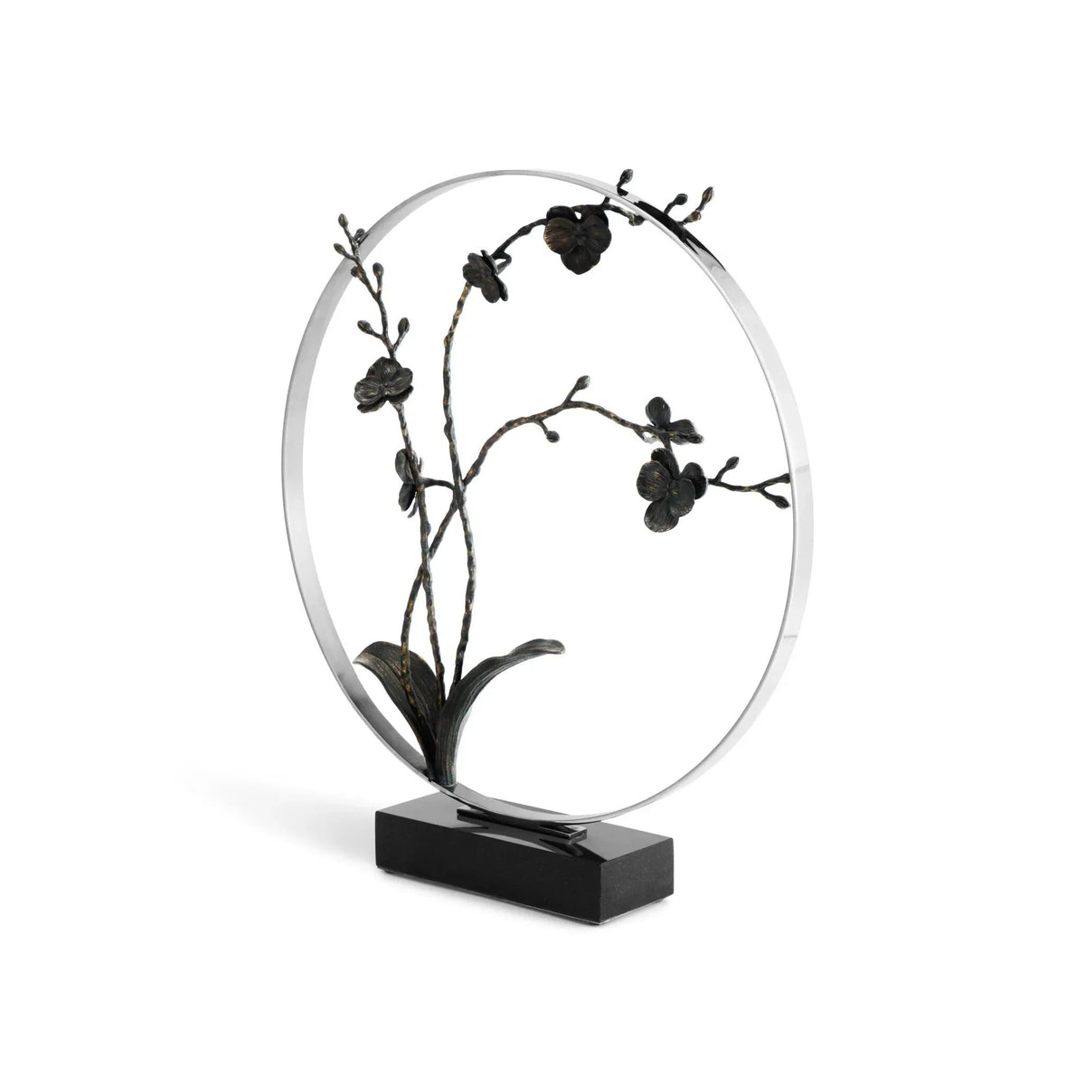Michael Aram Black Orchid 22" Moon Gate Sculpture, alternate view