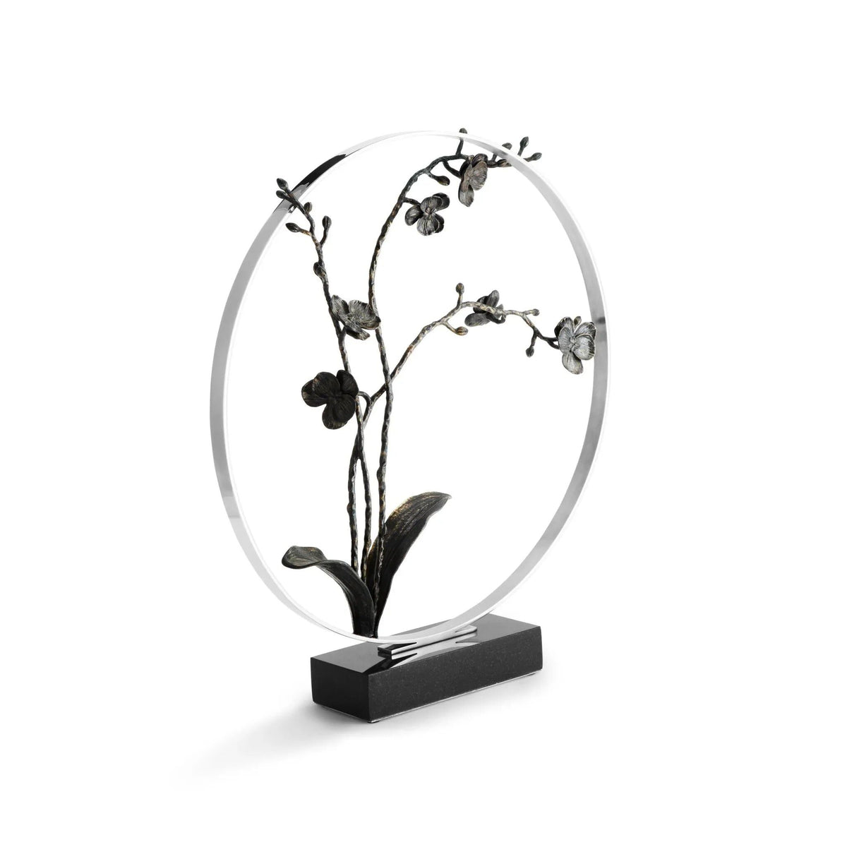 Michael Aram Black Orchid 22" Moon Gate Sculpture, alternate view