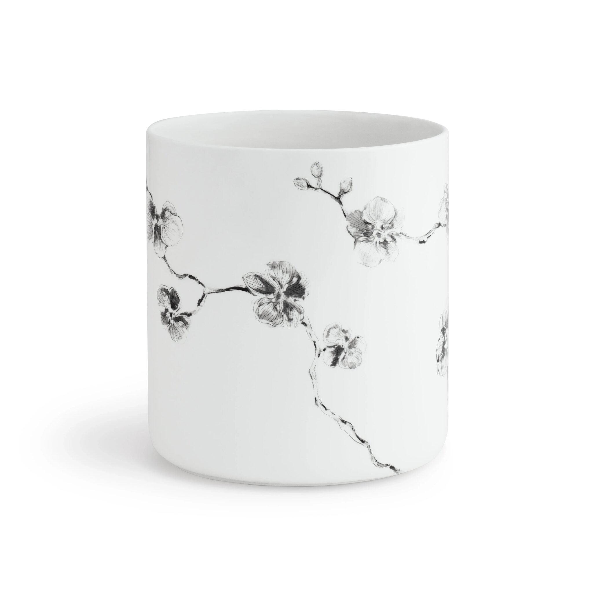 Michael Aram Black Orchid Bath Collection Waste Basket Bathroom Accessorie