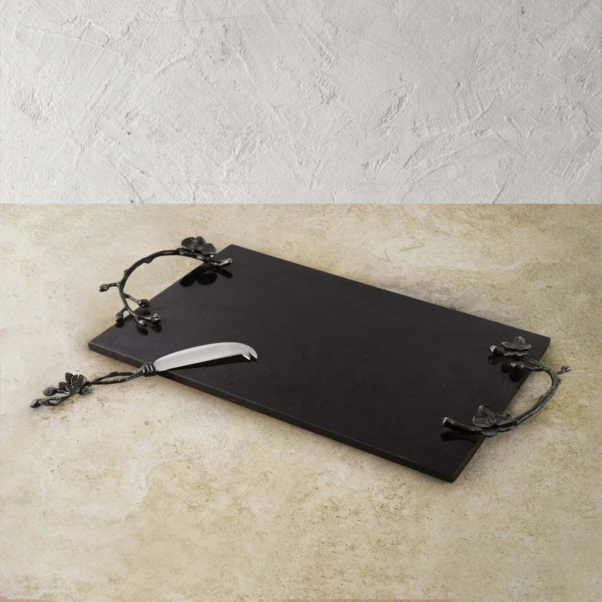 Michael Aram Black Orchid Cheese Board with Knife Cheese Plate, alternate view