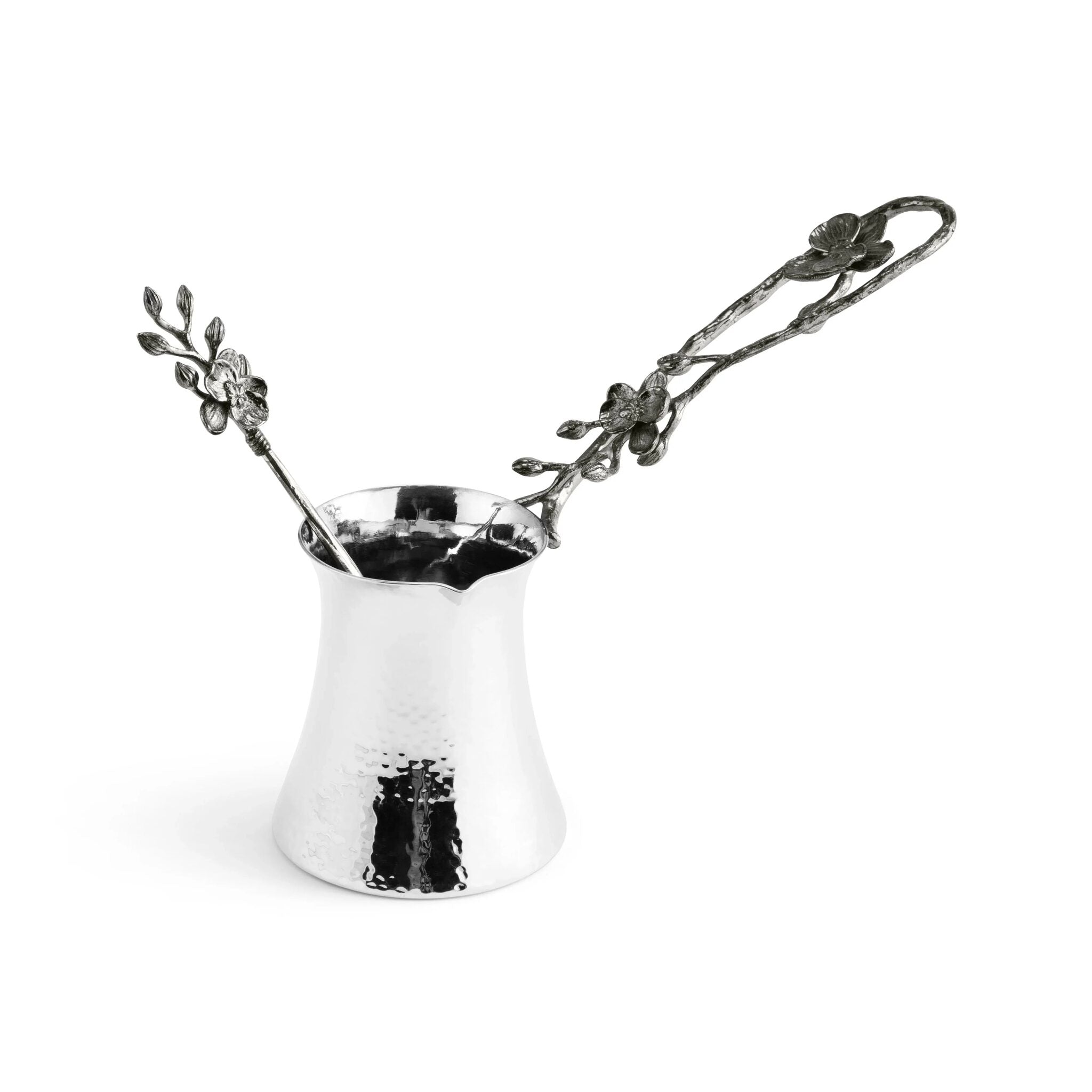 Michael Aram Black Orchid Coffee Pot with Spoon - Medium