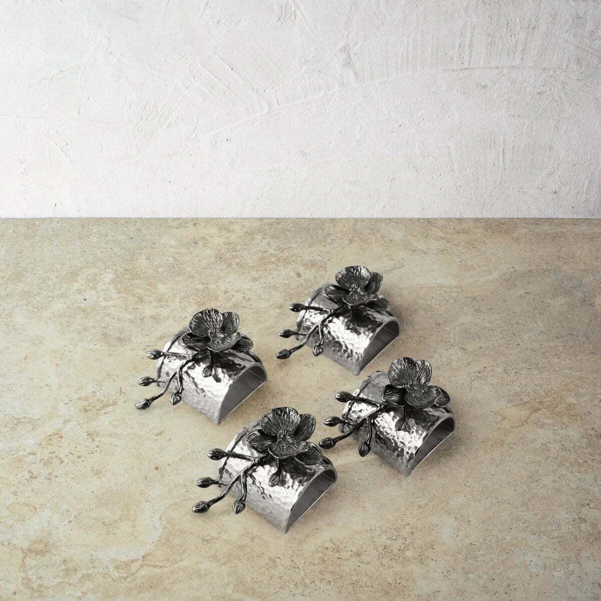 Michael Aram Black Orchid Napkin Ring Set, alternate view
