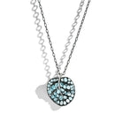 Michael Aram Botanical Leaf 53mm Necklace with Blue Topaz and Diamonds, alternate view
