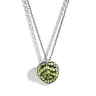 Michael Aram Botanical Leaf 53mm Necklace with Peridot and Diamonds, alternate view