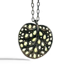 Michael Aram Botanical Leaf 53mm Necklace with Peridot and Diamonds, alternate view